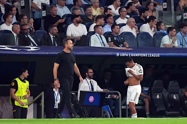 Trent Alexander-Arnold was visibly upset after his substitution
