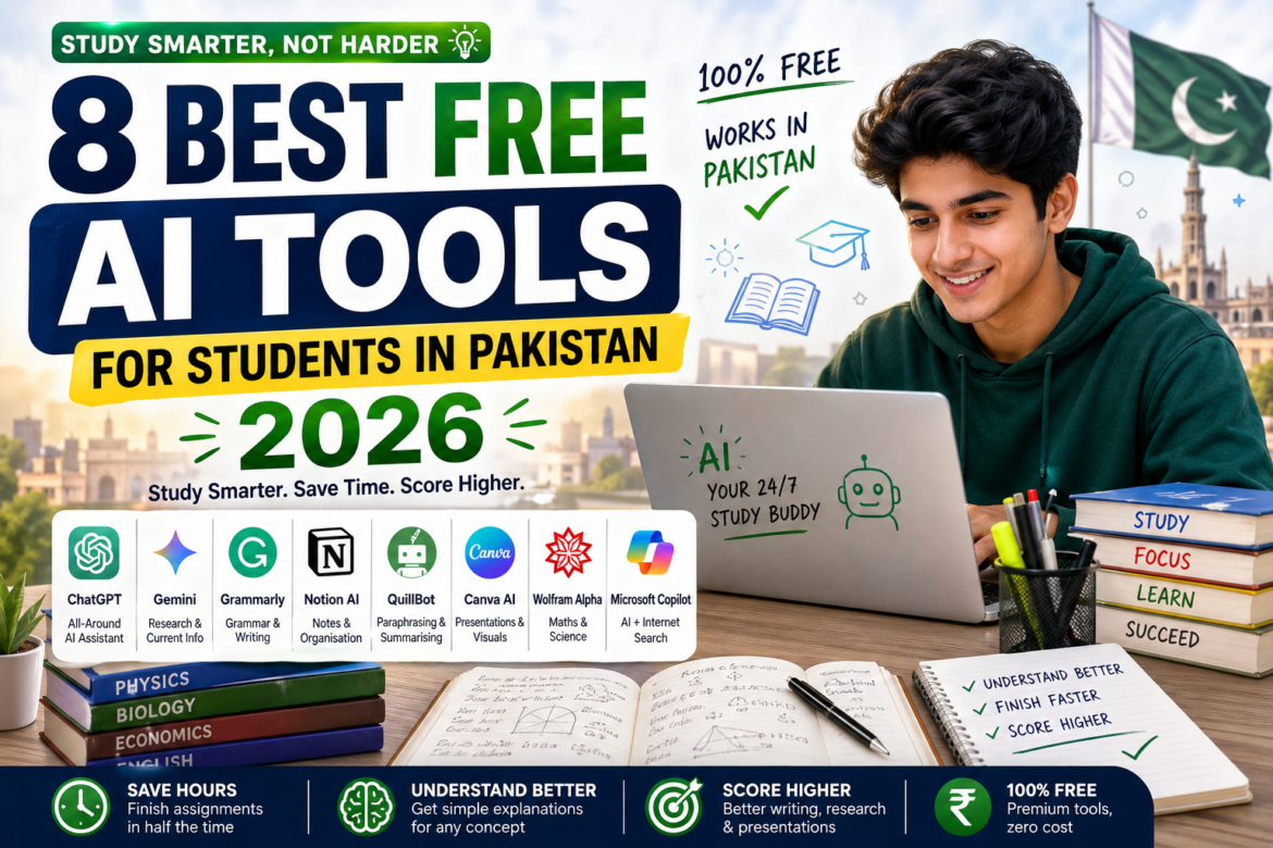 best free AI tools for students in Pakistan 2026