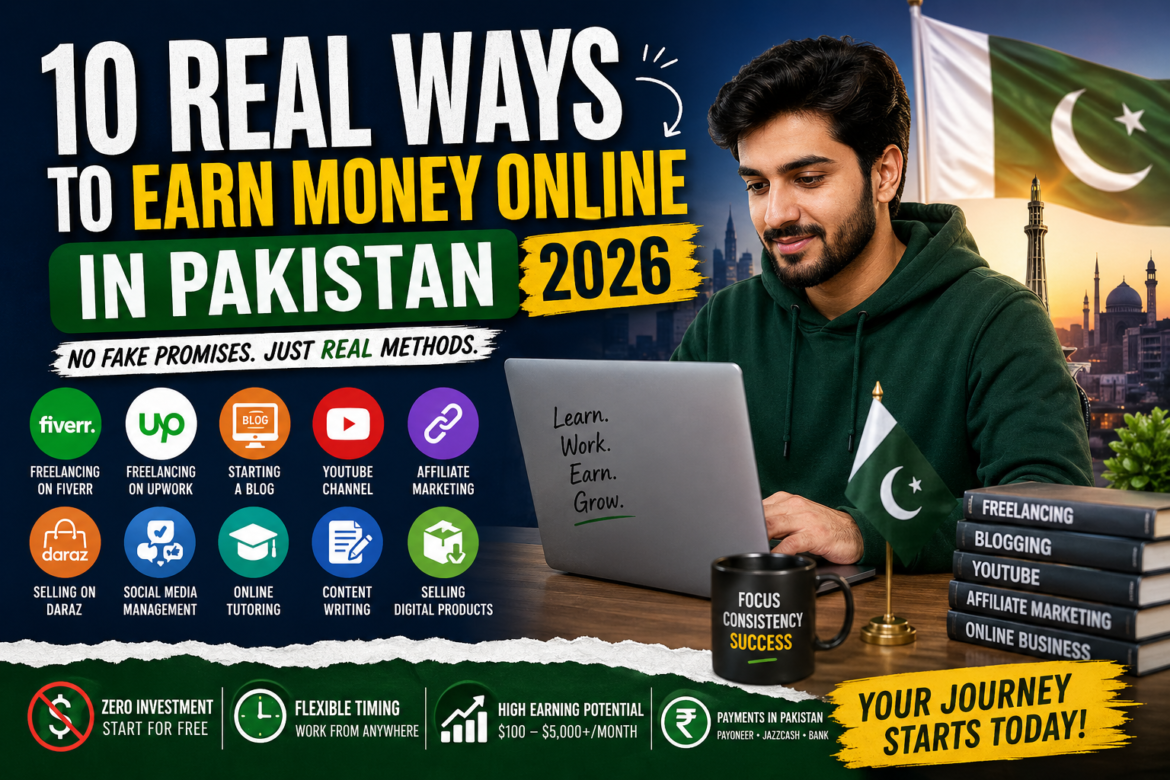 how to earn money online in Pakistan 2026