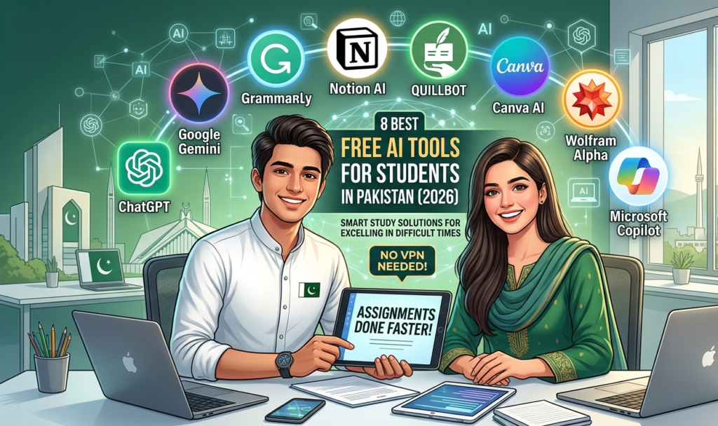 best free AI tools for students in Pakistan 2026