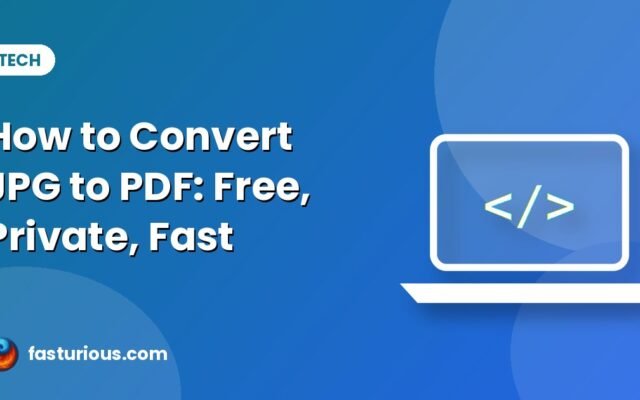 How to Convert JPG to PDF (One Image or Many) for Free